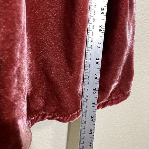 Free People Womens Dress Size Small Ivy Velvet Mini Vneck - Picture 8 of 11